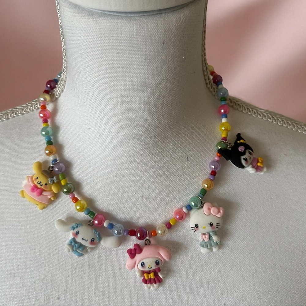 Sanrio characters beaded necklace